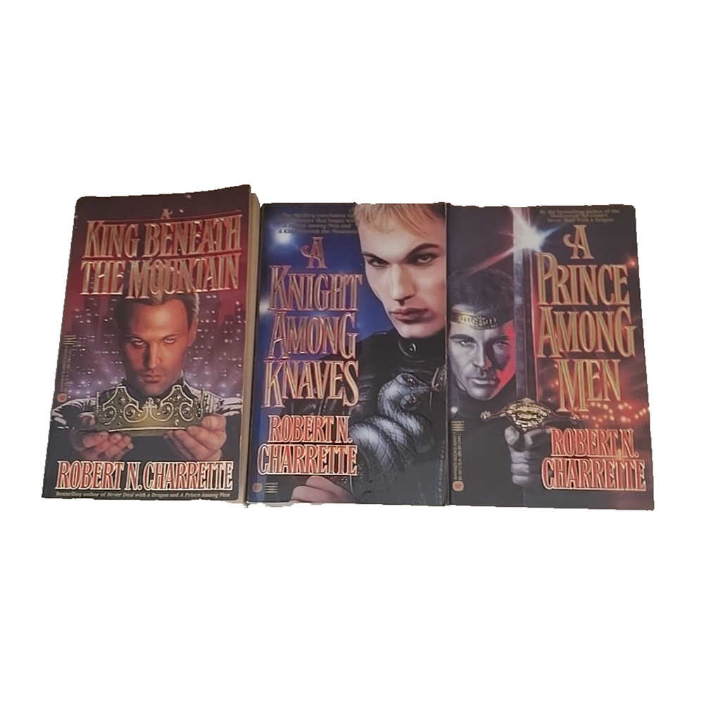 Lot of 3 King Beneath the Mountain, A Prince Among Men Robert N. Charrette Books